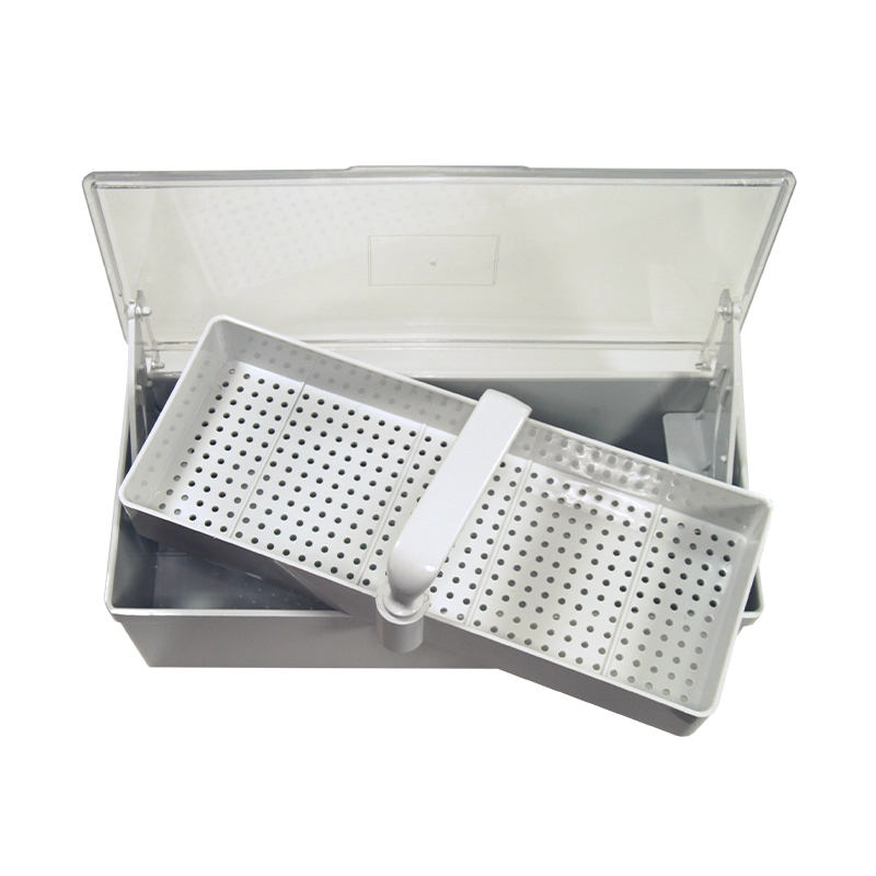 Vaschetta disinfezione in plastica, capacità 1 lt.