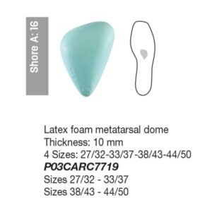 Avampiede Latex Foam metatarsal dome