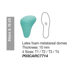 Avampiede Latex foam metatarsal domes
