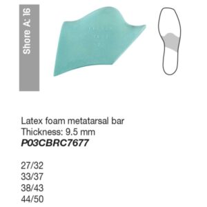 Avampiede Latex foam metatarsal bar