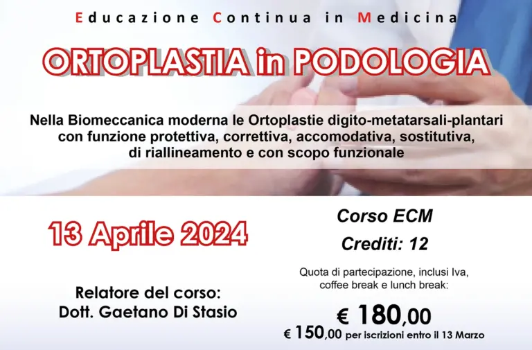 CORSO: ORTOPLASTIA in PODOLOGIA