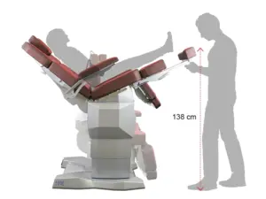 Poltrona Podologica EDGE P_Altezza massima