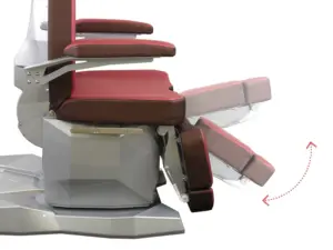 Poltrona Podologica EDGE P_Gambale movimento