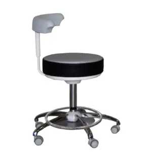 Seggiolino operatore podologico HP GEL_con poggiapiedi