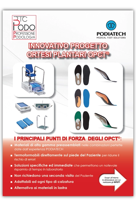 INNOVATIVO PROGETTO ORTESI PLANTARI OPCT®