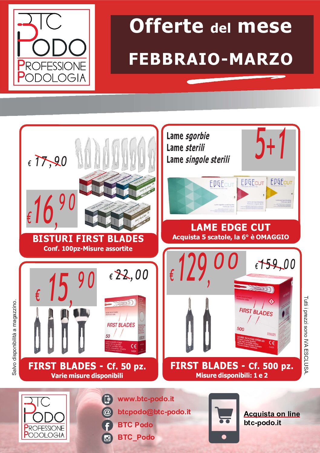 OFFERTE DEL MESE – Febbraio/ Marzo 2025